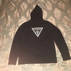 Guess Pullover Hoodie Size L Slim Fit